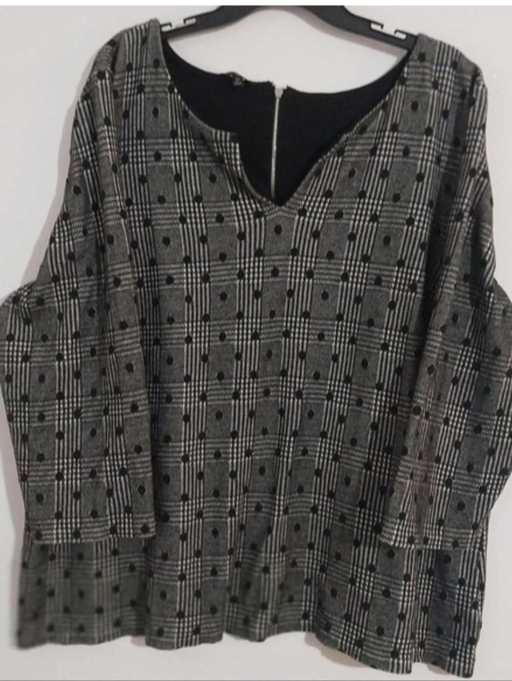 TALBOTS plus 3X Black and Gray Women's Bodysuit